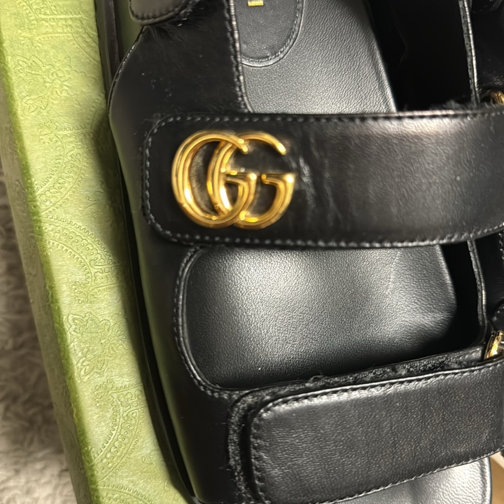 Gucci sandals sling back dad sandal / authentic Gucci shoe
